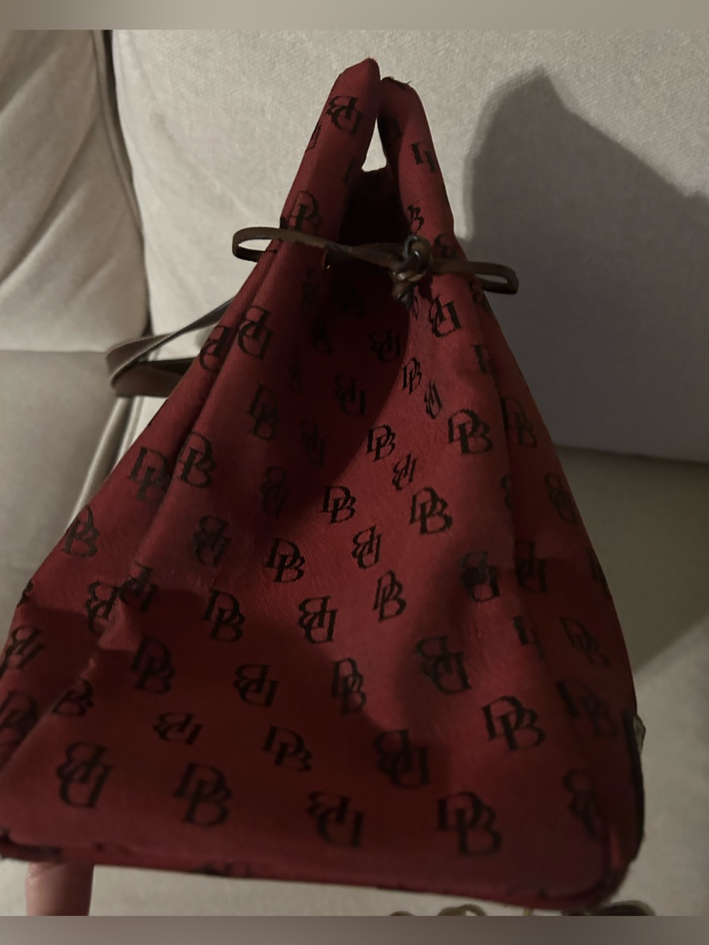 Matching D & B 3 pc.: XL Purse tote bag, keychain, zippered smaller bag. - Picture 8 of 16
